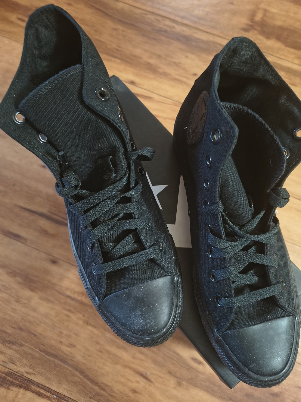 Converse Men's Black High-Top Canvas Sneakers